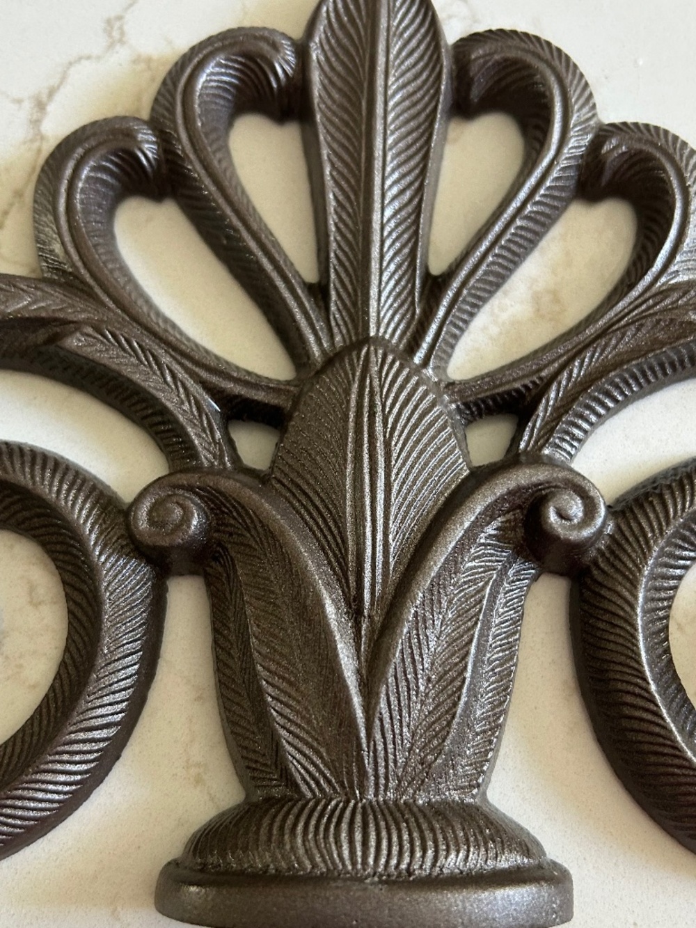 Ornamental iron wall art